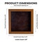 Warm Honey Brown Wood Shadow Box Frame with Acrylic Front - Brown Suede Backing, 30 Sizes